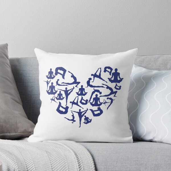 Item preview, Blue Yoga Heart designed and sold by medbdj.