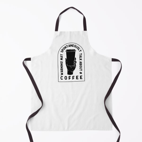 Item preview, Warning May Spontaneously Talk About Coffee, Black designed and sold by anghelapparel.