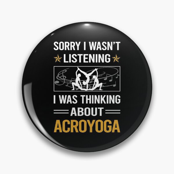 Item preview, Funny Listening Acroyoga Acro Yoga designed and sold by jiggleterrified.