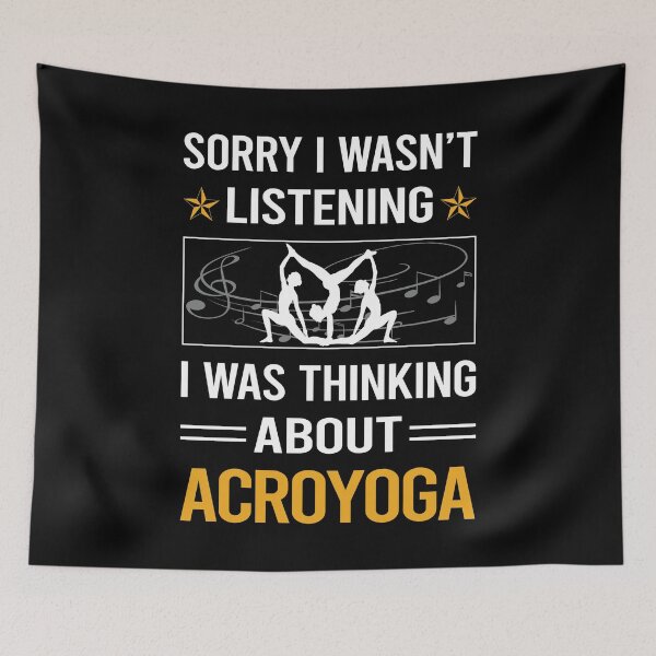 Item preview, Funny Listening Acroyoga Acro Yoga designed and sold by jiggleterrified.