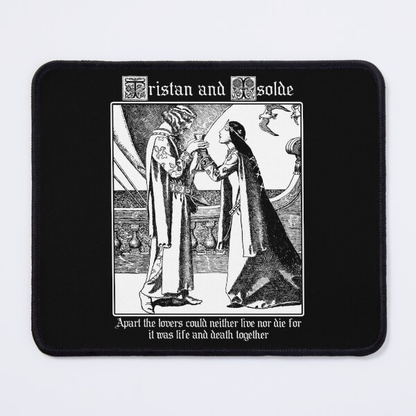 Item preview, Tristan & Isolde, Arthurian Gift, Myths and Legends, Vintage Illustration designed and sold by Proverbial Wisdom Design.