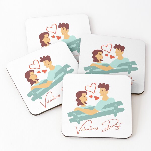 Item preview, Happy Valentines day - Couple's sitting together designed and sold by ibrahhim.