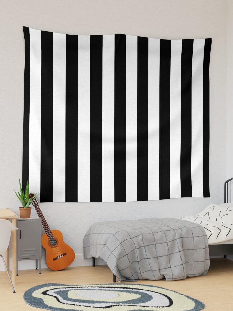 Black and White Vertical Stripes