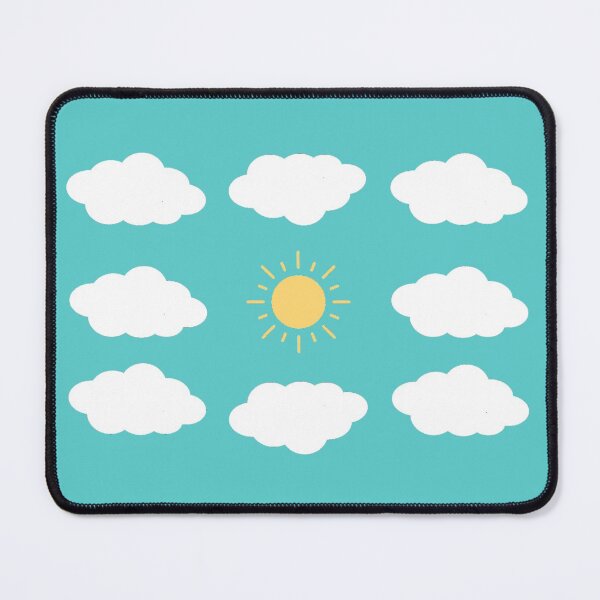Item preview, Sunny blue cloudy day print designed and sold by LukjanovArt.
