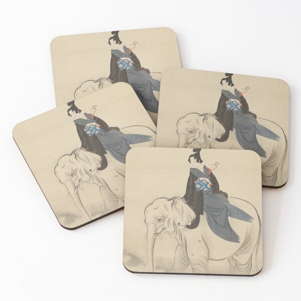 Item preview, Courtesan Riding an Elephant  designed and sold by japanese-ukiyoe.