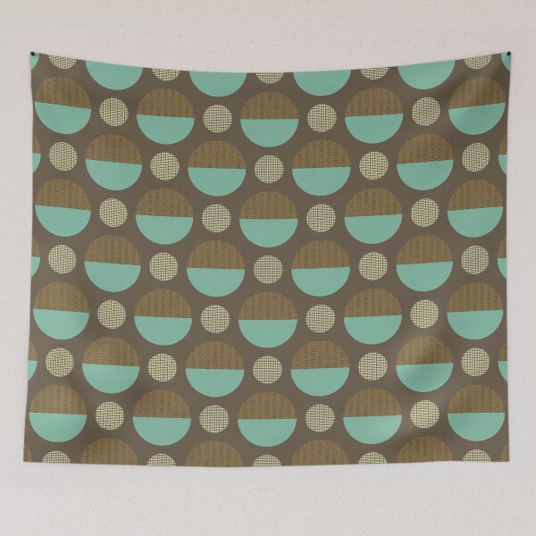 Item preview, Pallo, 70s Retro Circle with Texture Pattern designed and sold by BesanoStyle.