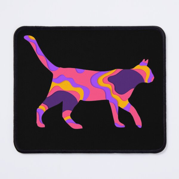 Item preview, Colorful Cat Papercut Effect designed and sold by InnaPo ⭐⭐⭐⭐⭐.