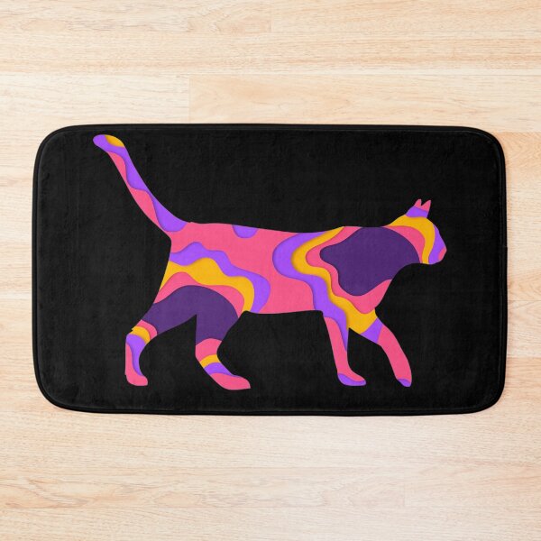 Item preview, Colorful Cat Papercut Effect designed and sold by InnaPo ⭐⭐⭐⭐⭐.