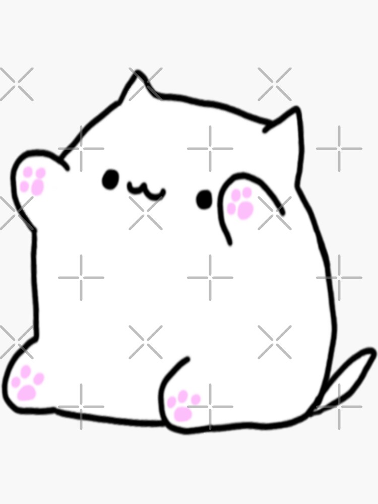 Cute Bongo Cat Sticker By Geetdesigns Redbubble 