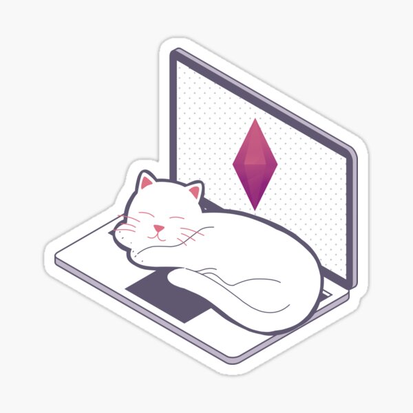 The Sims Cat Mood (Pink) Sticker