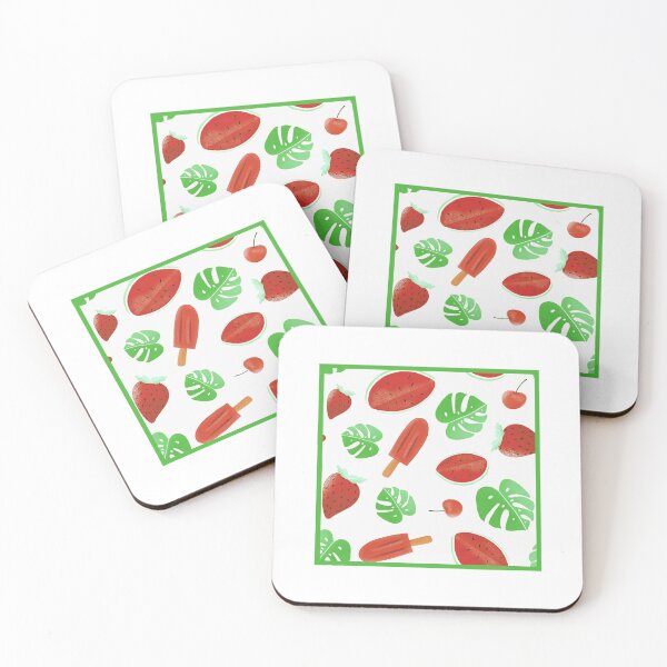 Item preview, Ruby Red ‘Fruit & Fun’ Summer Pattern designed and sold by PawsitiveMum.