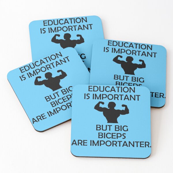 Item preview, Education is importnat But Big Biceps Are Importanter  designed and sold by KING TK.