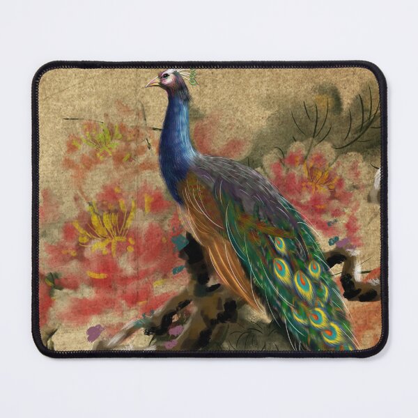 Item preview, Elegant, Exotic Peacock- Ancient Chinese style- Peonies designed and sold by Mumzy2many.