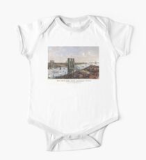 New York - Great East River Suspension Bridge - 1885 One Piece - Short Sleeve