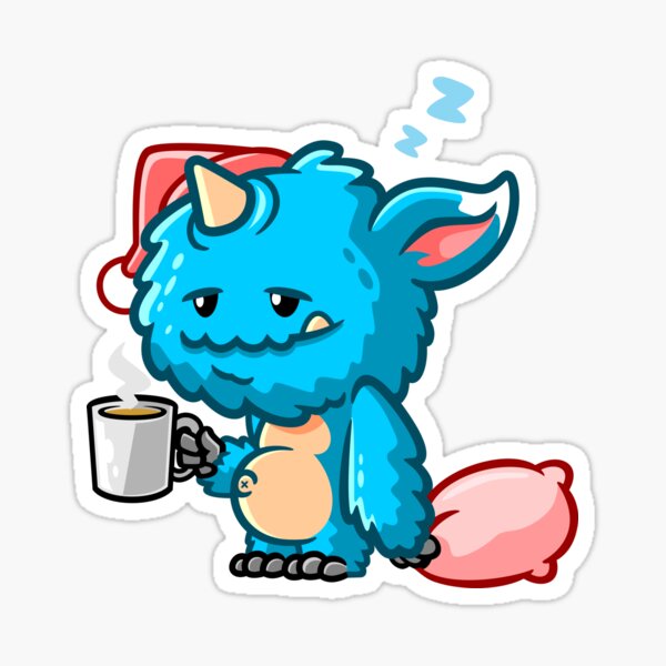Item preview, sleepy monster designed and sold by Noahcartoon.