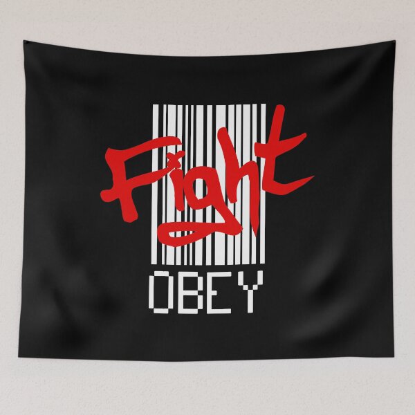 Item preview, FIGHT! (don't obey) designed and sold by 2Girls1Shirt.