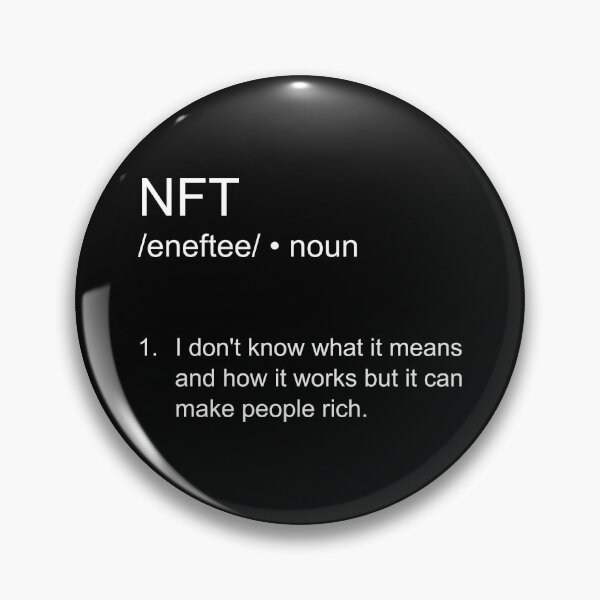 Item preview, Funny NFT definition in white designed and sold by artirio.