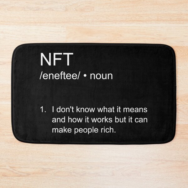 Item preview, Funny NFT definition in white designed and sold by artirio.