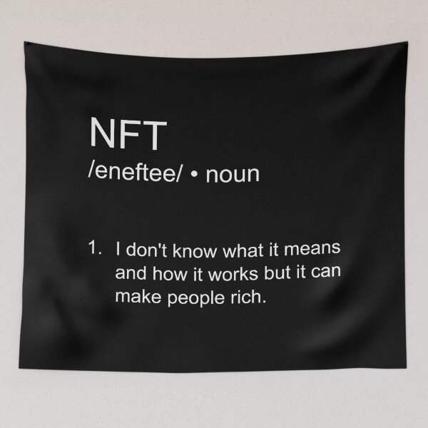 Item preview, Funny NFT definition in white designed and sold by artirio.