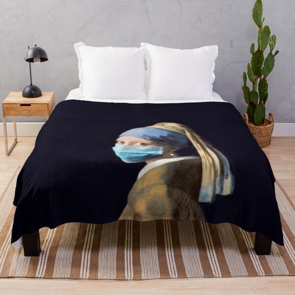 Item preview, Girl with a pearl earring and face mask designed and sold by knappidesign.