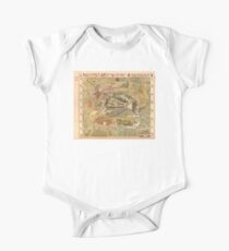 Map of Moscow- 1882 One Piece - Short Sleeve