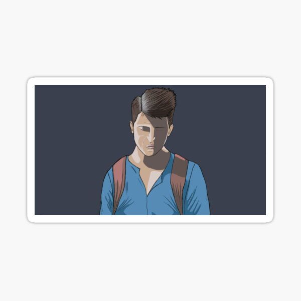 Vista previa del artículo con la obra «Dibujo de photoshop digital de Nathan Drake del juego Uncharted 4», diseñado y vendido por deividasj.