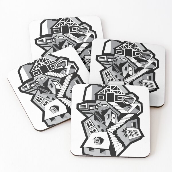 Item preview, Graffiti Optical Illusion - Black and White Trippy Design designed and sold by MrGiftee.