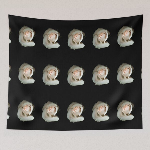 Item preview, Pale Cream Peachy Rose On Black designed and sold by Melissa Park.
