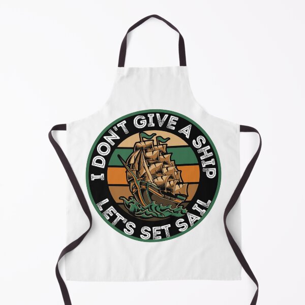 Item preview, I Don't Give A Ship Let's Set Sail Round designed and sold by RGRamsey.
