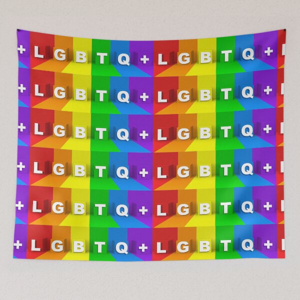Item preview, Equality Sign LGBTQ PLUS Rainbow Flag designed and sold by aronia.