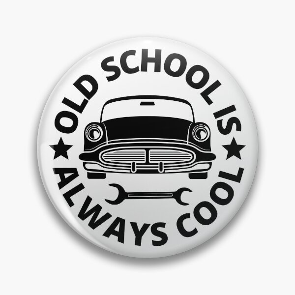 Item preview, Old School Is Always Cool Black Design designed and sold by ramazis.