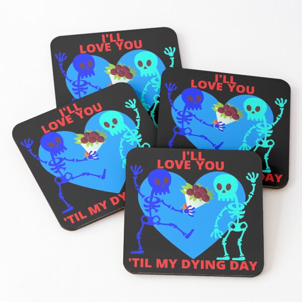 Item preview, Blue Valentine Skeleton Couple  designed and sold by HappyBonez.