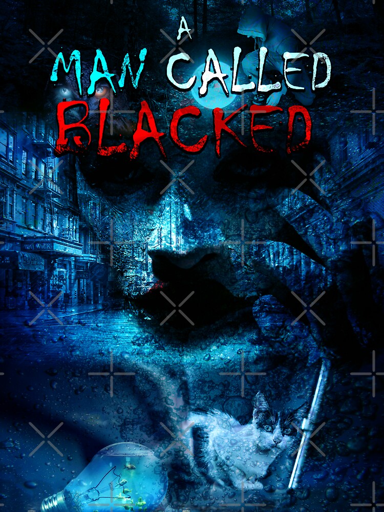 Thumbnail 7 of 7, Classic T-Shirt, A Man called Blacked - Horror, Supernatural, Fantasy, Cat, Mystery, Detective, Dystopia designed and sold by blazegoldburst.
