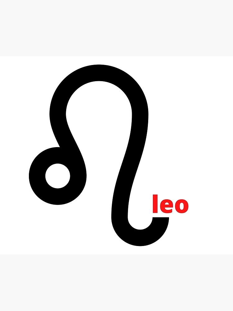 "Leo star sign (black)" Poster for Sale by SneakySnakes Redbubble