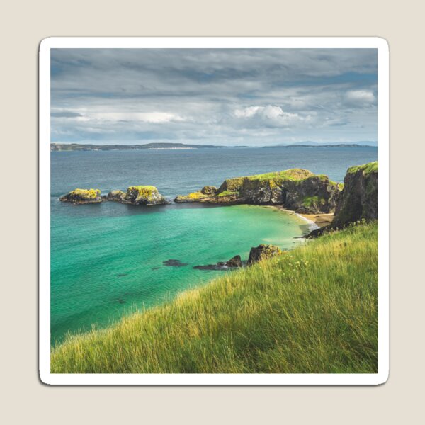 Item preview, Irish Bay With Turquoise Water. Northern Ireland. Bay And Irish Aesthetic Novelty Design designed and sold by Silver Medal.