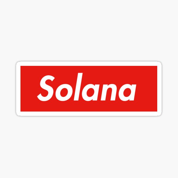 Aperçu de l'œuvre Solana (SOL) créée et vendue par Hype Stickers.