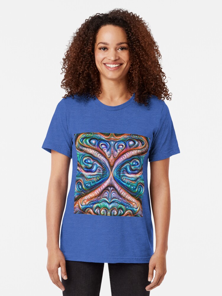 Alternate view of Frozen astral liquid #DeepDream #Art Tri-blend T-Shirt