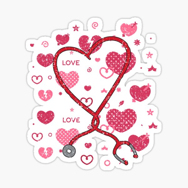 “Nurse Valentines Day Valentines red heart Nurses Women T-Shirt