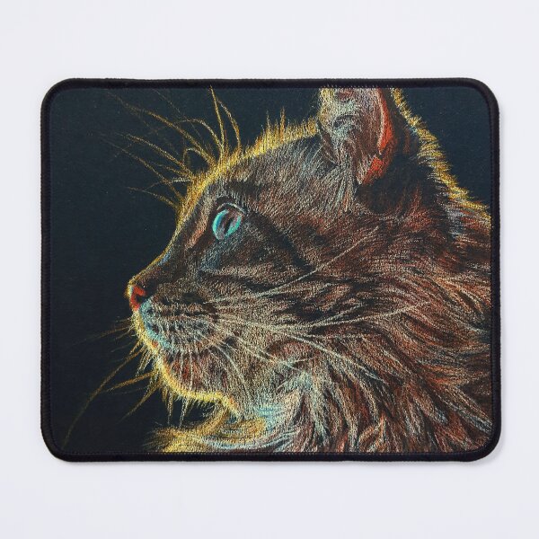 Item preview, Lynx-point longhaired cat portrait designed and sold by BeckyKidus.