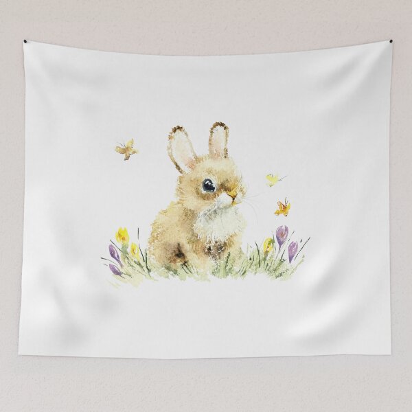 Item preview, rabbit-watercolor portrait animals designed and sold by Hartics.