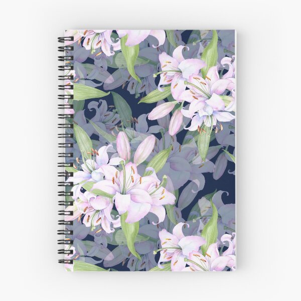 Item preview, White pink lilies designed and sold by babanovaesha.