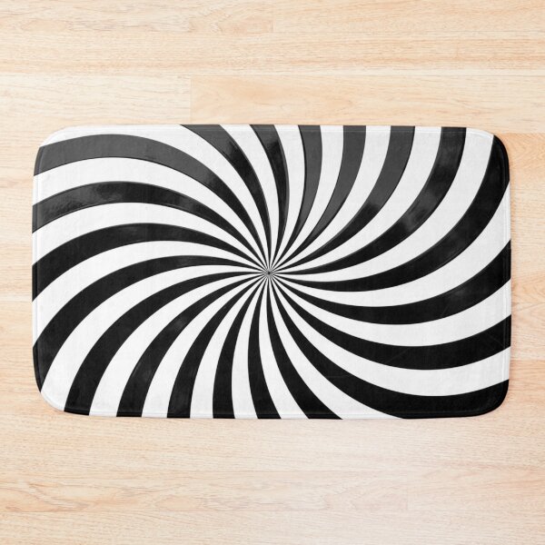 Item preview, Spiral Hypnotic - Black and White Trippy Hypno Design designed and sold by MrGiftee.