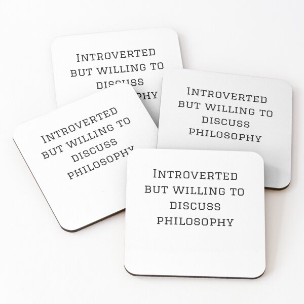 Item preview, Introverted But Willing to Discuss Philosophy designed and sold by Lorify.