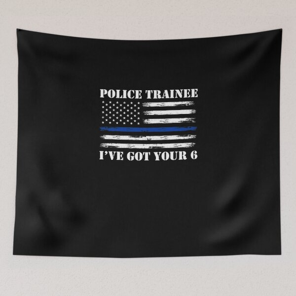 Item preview, Police Trainee With Thin Blue Line Patriot For A Future Cop designed and sold by Nessshirts.
