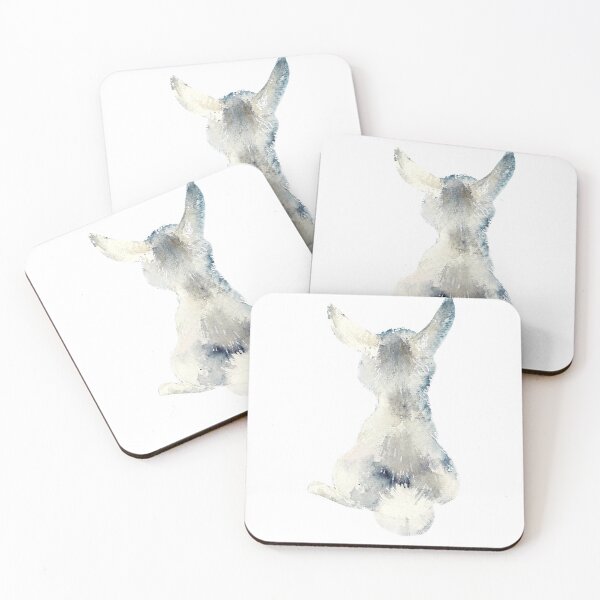 Item preview, rabbit-watercolor portrait animals designed and sold by Hartics.