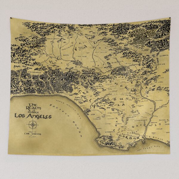 Item preview, The Realm of Middle Los Angeles designed and sold by Realm of Maps.
