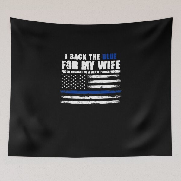 Item preview, Patriot Wife I Back The Blue For A Future Cop Police Officer designed and sold by Nessshirts.