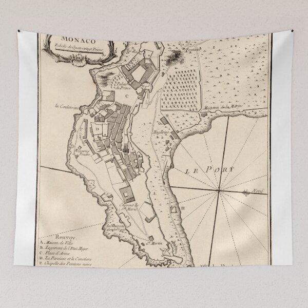 Item preview, Plan de Monaco - 1764 designed and sold by paulrommer.