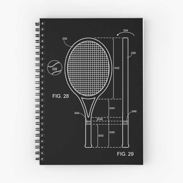 Item preview, The Tennis Racket Patent Dark 3 designed and sold by OutofFocusShop.