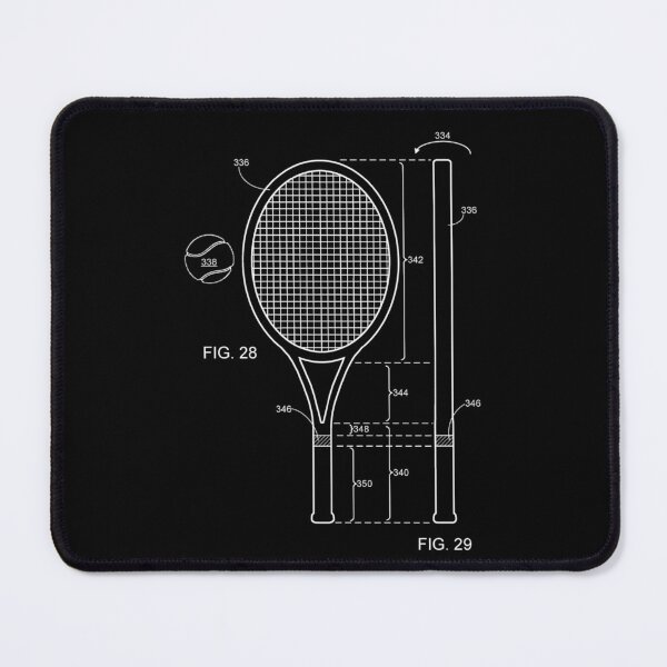 Item preview, The Tennis Racket Patent Dark 3 designed and sold by OutofFocusShop.